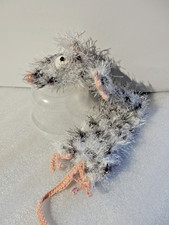 NEU Häkel Lesezeichen Ratte Leseratte "Dalmatiner" plüschig gehäkelt Handarbeit