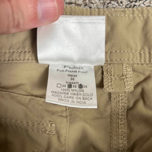 Ropa Artes Pantalones Para Hombres 36x30 P Cubo Carga Beige Tostado Nylon Elige Bolsillo Prueba - Imagen 4 de 9