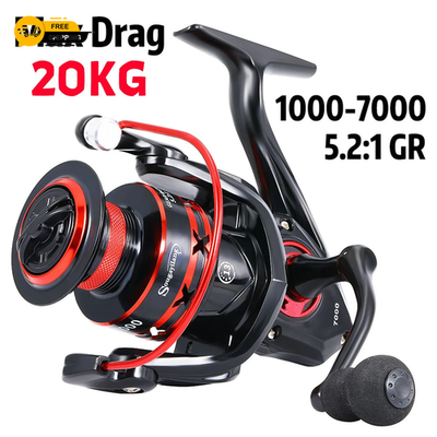 #ad #ad Sougayilang 1000 7000 Spinning Reel Aluminum Spool 10kg Max Drag EVA Handle f GBP 19.85