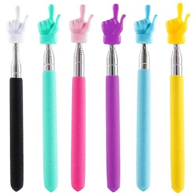 Retractable Teacher Pointer Stainless Steel Telescopic Teaching Stick Classroom