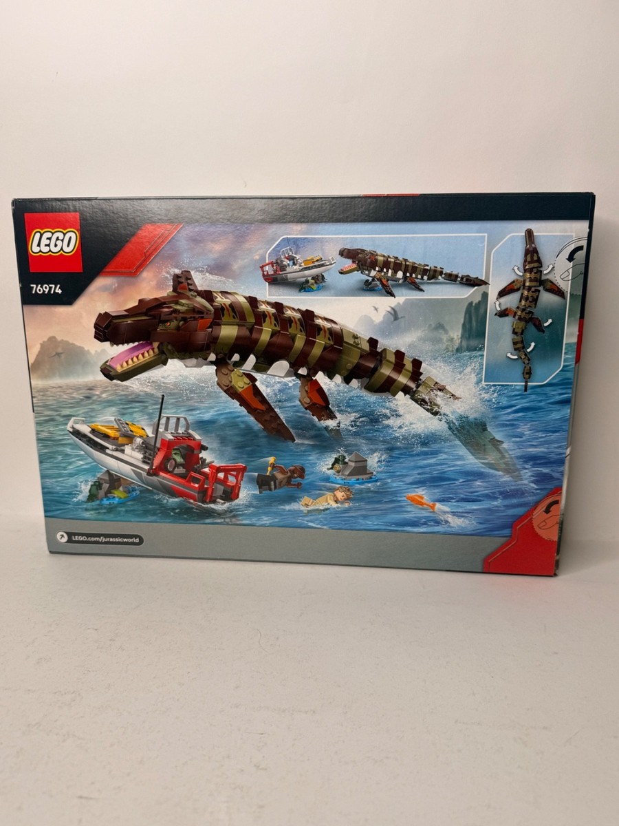 LEGO Jurassic World 76974 Brick-Built Mosasaurus Boat Mission [NEW