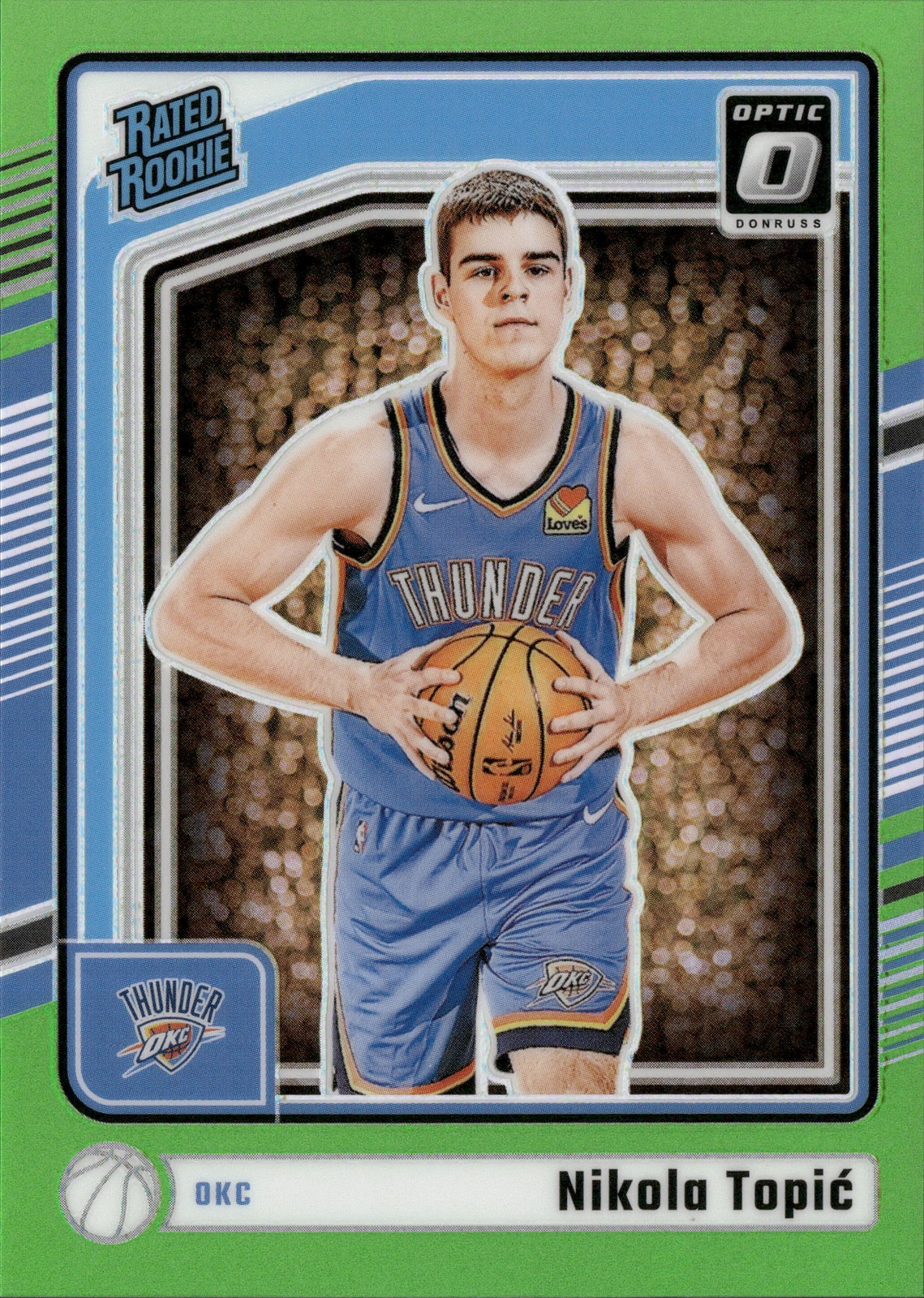 2024-25 Panini Donruss Optic #278 Nikola Topic Lime Green RC #/149