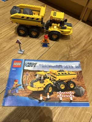 LEGO  City 7631 Dump Truck, Kipper - mit Anleitung und Minifigur