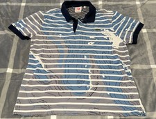 Camisa Polo Lacoste Live 4 Pequeña Camuflada Manga Corta 36 Azul Mar Gris Rayas