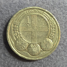 UK £1 One Pound Coin 2010 Queen Elizabeth II London Reverse Uncertified