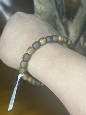 Brand New  Pure Qinan 7+mm Agarwood Oud Barrel Drum Bead Bracelet @@ Rare