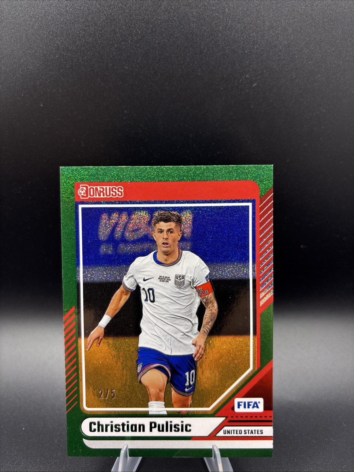 🔥Christian Pulisic 2/5 Gold Limited SSP 2024 Panini Prizm Soccer USA Captain