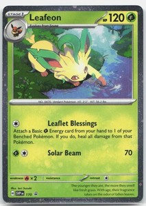 Leafeon 170 Scarlet & Violet Promo Cosmos Holo