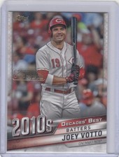2020 Joey Votto Topps Decades Best CELEBRATION GOLD SP /100 - JVD Reds