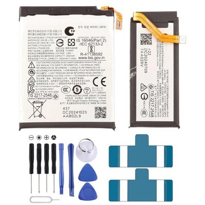 Ersatz Akku für Motorola Razr+ 2024, QR30/QR10, 2950mAh/1050mAh