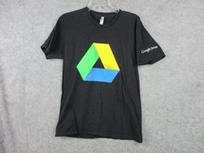 Vintage Google Shirt Mens Medium Black 100% Cotton Tech Computer Technology READ