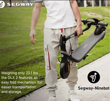 Segway-Ninebot DLX 2 Folding Kick Electric Scooter - Black