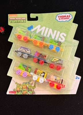 2017 Thomas And Friends Mutant Ninja Turtles 9 Pack - Nickelodeon - NEW-LAST ONE
