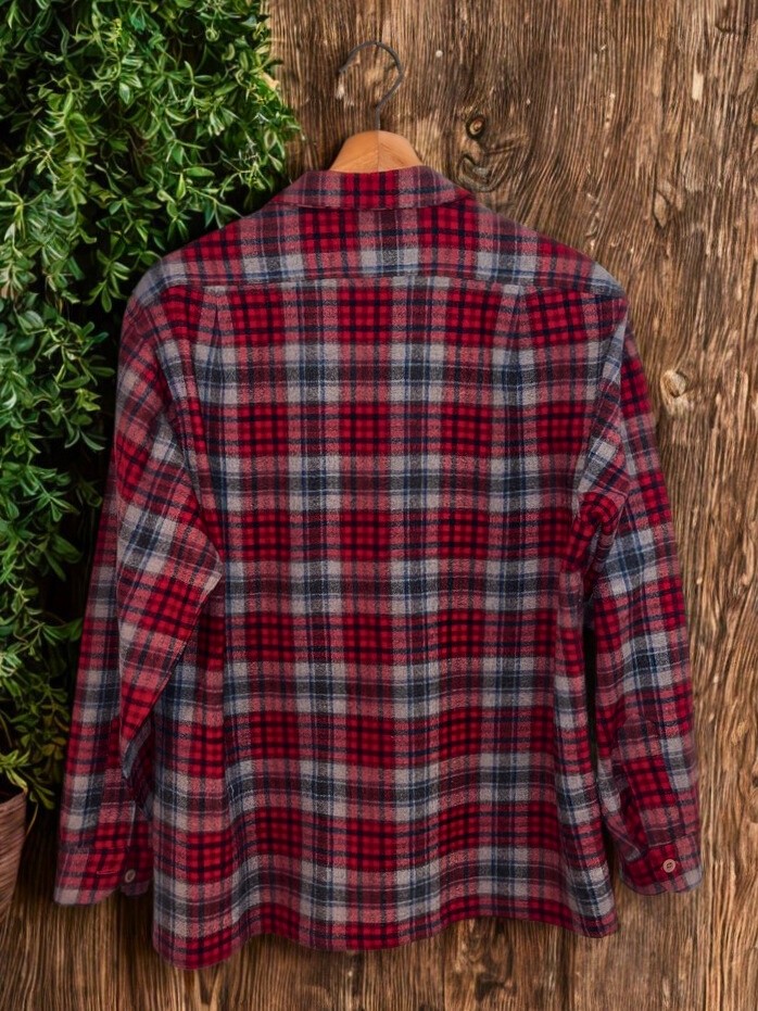 Pendleton Board Shirt Jacket Shacket Red Plaid Wo… - image 5