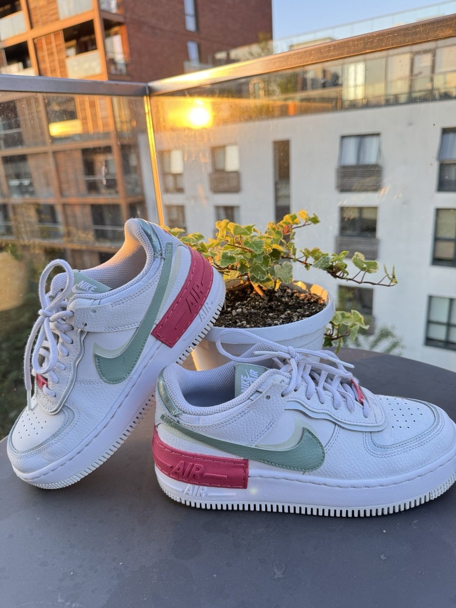 Nike Air Force Trainers Sage Green Check UK