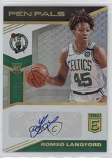 2019-20 Donruss Elite Pen Pals 58/75 Romeo Langford #PP-RLF Auto 1gt6