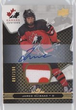 2018 Upper Deck Team Canada Juniors Premium Swatch 97/199 Jared McIsaac Auto 3vx