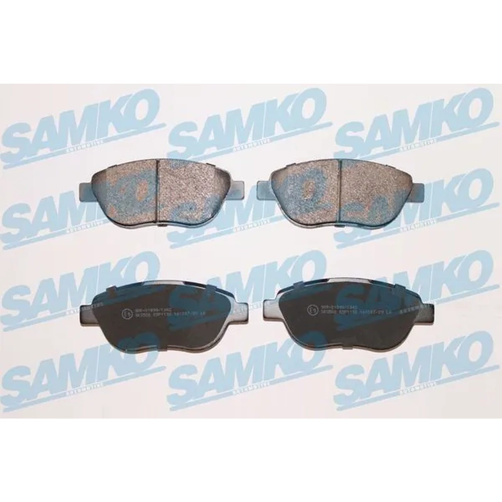1x ORIGINAL® SAMKO 5SP1192 Bremsbelagsatz, Scheibenbremse Vorne für Fiat DOBLO