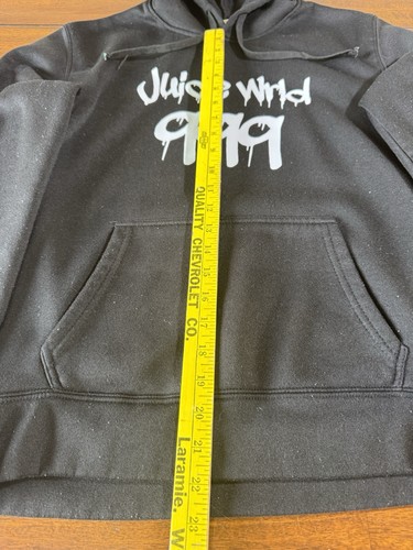 juice wrld 999 pop singer rapper Black music merch hoodie size medium - 第 4/6 張圖片