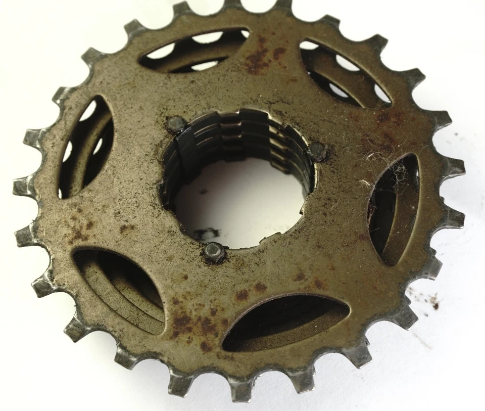 Shimano 6-Speed Uniglide Cassette 14-16-18-20-22-24t (Faded) Gold Indexed - Image 3 of 4