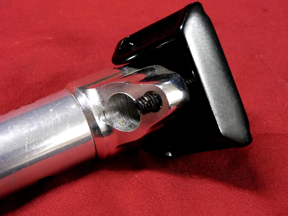 Винтажный серебряный американский классический подседельный штырь 27,4 мм длиной 235 мм сделано в США - Изображение 4 из 4