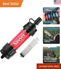 Compact Mini Water Filtration System - Safe Drinking Water for Travel & Camping