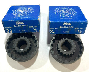 2 Martin Quadra-Flex Flange Part No. 3J Bore Size 5/8 USA Made