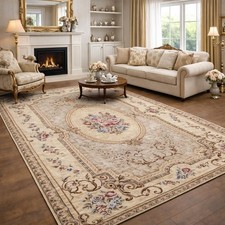 AUBUSSON - TAPPETO SALOTTO CAMERA STILE FRANCESE 800 CLASSICO JACQUARD TORTORA