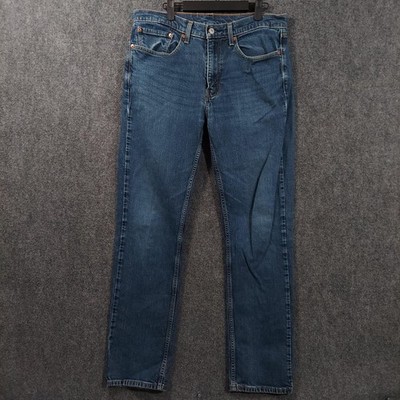 Levis 514 Jeans Mens 34x34 (Fits 34x32) Blue Regular Straight Stretch Denim