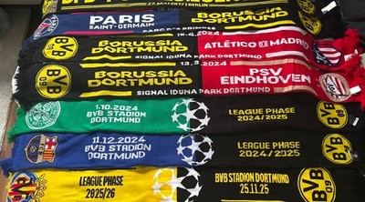 BVB Spieltags Schal / Verschiedene Spiele / 23 - 25
