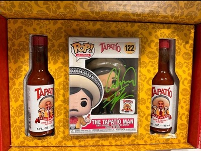Fluffy Tapatio Man Funko Pop with Tapatio Hot Sauce **In Hand**