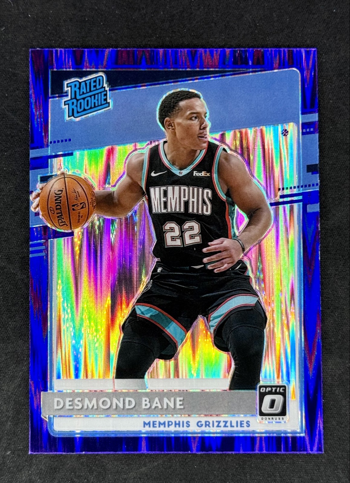 2020-21 Panini Donruss Optic - Rated Rookie Desmond Bane #180 Purple Shock Prizm