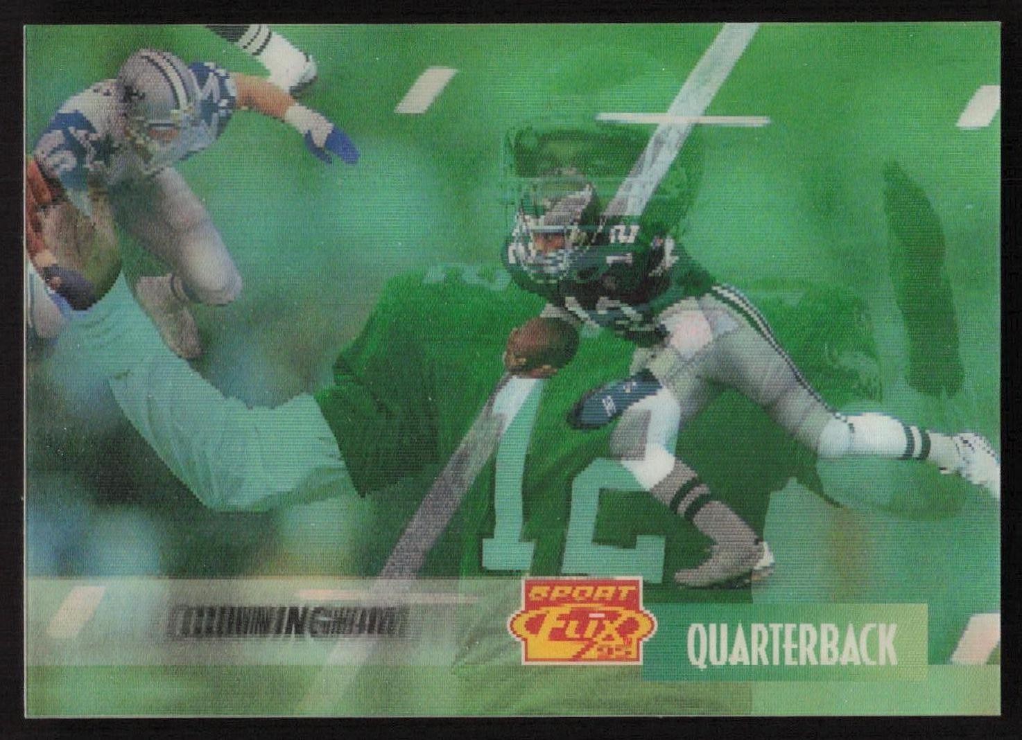Randall Cunningham, 1995 Sportflix, #71, Philadelphia Eagles,
