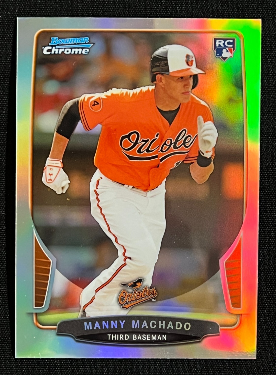 2013 Bowman Draft Picks Chrome Refractor Manny Machado Rookie RC #4