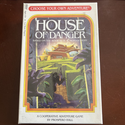 House of Danger Choose Your Own Adventure Board Game  NIB