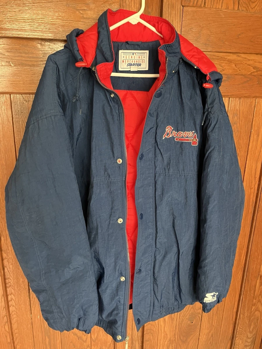 veste vintage Atlanta Braves • Bomber MLB en satin des années 90 • Locker Line XL