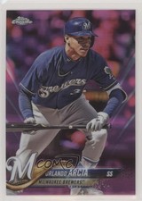 2018 Topps Chrome Pink Refractor Orlando Arcia #135 xz4