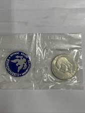 1971-D Eisenhiwer Blue Silver Dollar In Cello