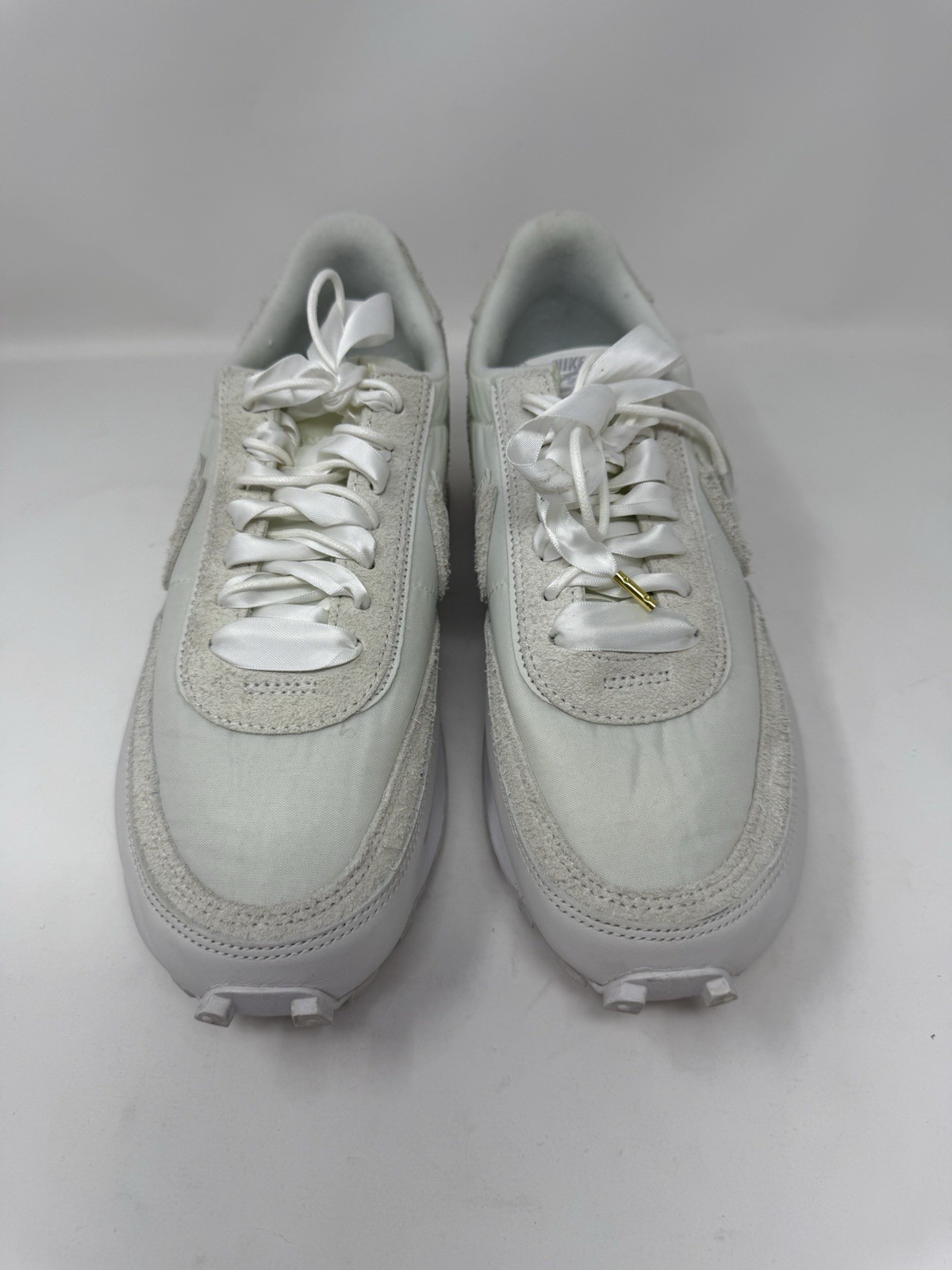 SACAI X NIKE Taglia 10.5M (U Nike sacai x LDWaffle Nylon Bianco senza scatola