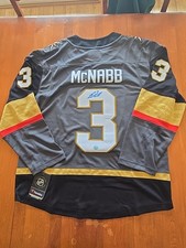 BRAYDEN MCNABB AUTOGRAPHED FANATICS JERSEY SIZE L VEGAS GOLDEN KNIGHTS