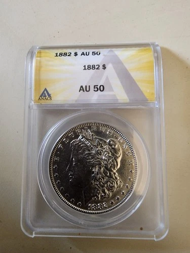 1882 Morgan Silver Dollar ANACS AU50 Detail Mint #7487756