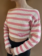 Balmain Paris x Barbie Off Shoulder Knit Swea...