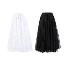 Ballet Skirt Women Mesh Dance Skirt Layered Tulle Ballet Long Swing Wrap Skirt