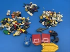 Huge Lot Of Complete & Incomplete Lego Mini figures Attachments Guns Helmets