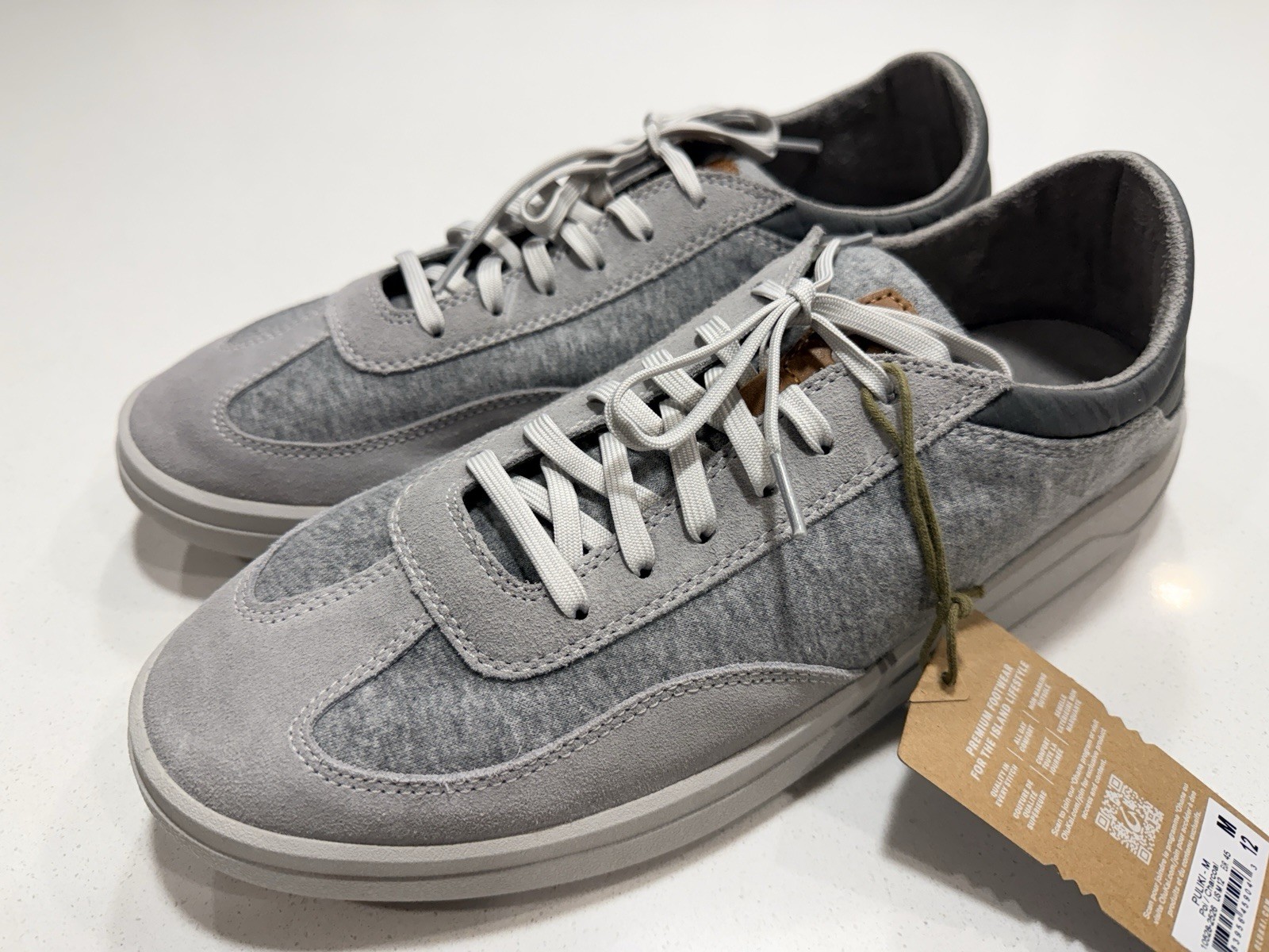 Olukai Men’s Punini Shoes In Poi / Charcoal Size 12 US MSRP $140