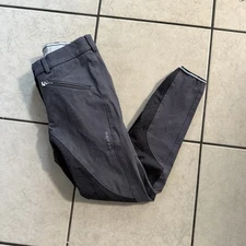 Women’s Size 24 Grey Cavallo Full Seat Horseback Riding Breeches