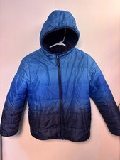 Eddie Bauer Reversible Puffer/Fleece Jacket- Fits A Boy s Size M 10/12