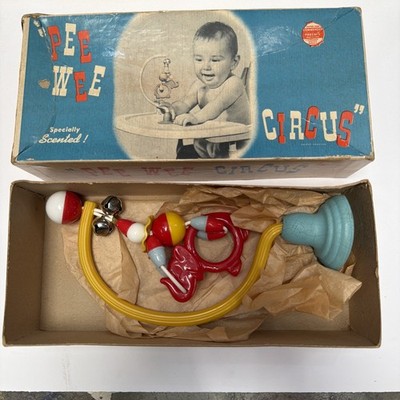 Vintage Alan Jay Pee Wee Circus Scented Baby Elephant Clown Toy in Original Box