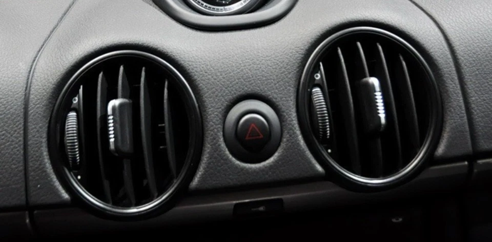 Cubierta de rejilla de ventilación de aire acondicionado para automóvil para Porsche Cayman Boxster 987 2006-2012 2007 2008 Foto 4 de 4