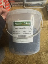 Huws Gray Black Drywall Screws 4.2 X 75mm Approx 500 Pcs